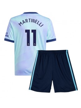 Billige Arsenal Gabriel Martinelli #11 Tredjedraktsett Barn 2024-25 Kortermet (+ Korte bukser)